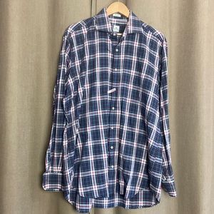 Peter Millar Plaid Button Up Dress‎ Shirt